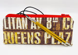 Accessory Bag - The Wee - New York Signs with Red Zipper