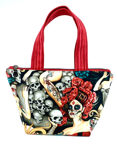 Delta Knitting/Crochet Bag - Want Some Sugar (Skulls)?
